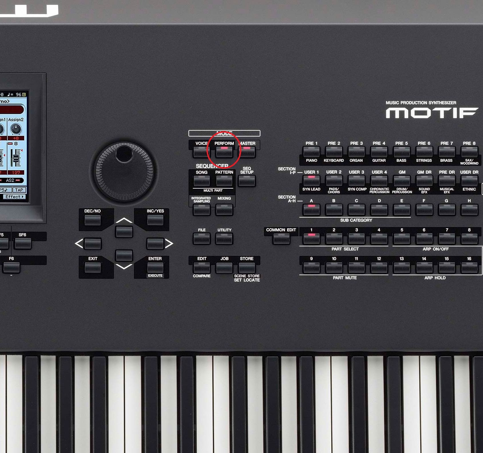 Yamaha Motif performance example